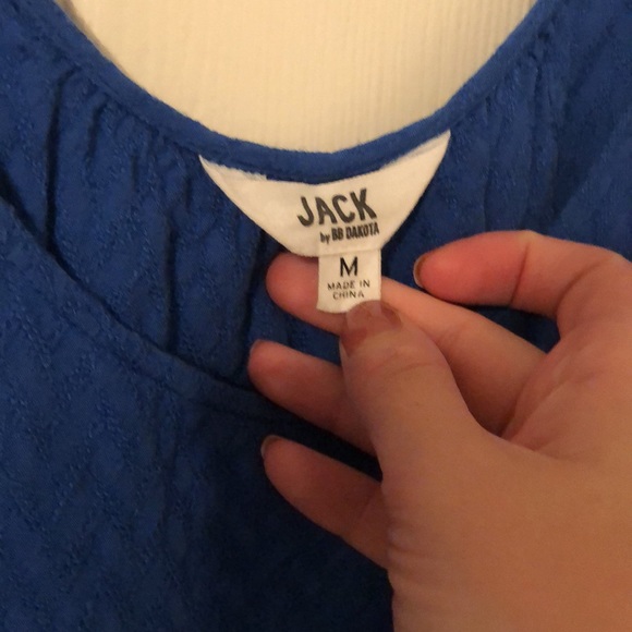 Cute bright blue Jack by BB Dakota EUC tank top - Picture 2 of 5